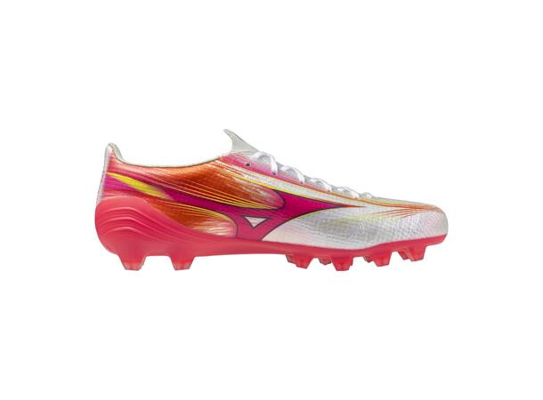 Mizuno Alpha III Elite Hvit/Rosa 8,5 Fotbollssko för naturgräs 