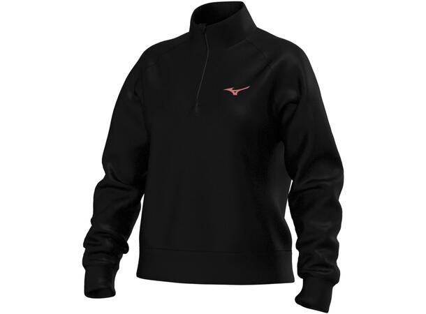 Athletic 1/4 Zip Top W Sort XL Half-zip genser til dame 