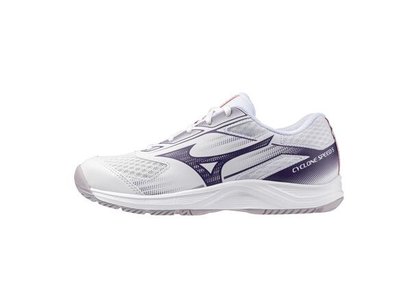 Cyclone Speed 5 W Hvit/Lilla 7 Indendørssko til nybegyndere 