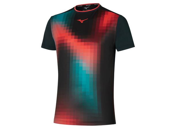 Frontier Shadow Graphic Tee Svart S T-shirt för tennis, padel och träning 