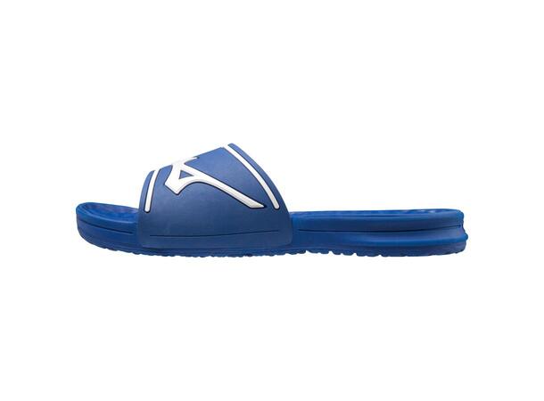 Relax Slide 2 Blå/Hvit M Sömlösa slippers för komfort 