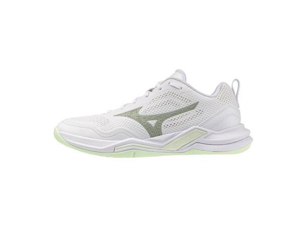 Wave Stealth Pro W Hvit/Grønn 6 Populär inomhussko 
