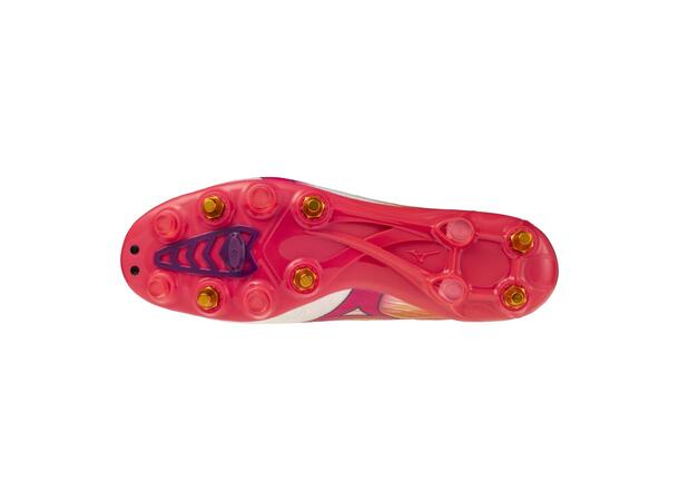 Mizuno Alpha III Elite MIX Hvit/Rosa 7,5 Fotbollssko, naturgräs 