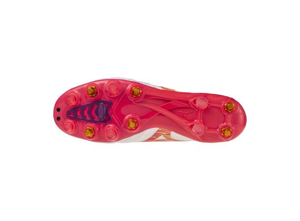 Morelia Neo IV ß Elite MIX Hvit/Rosa 11 Fotbollssko för naturgräs 