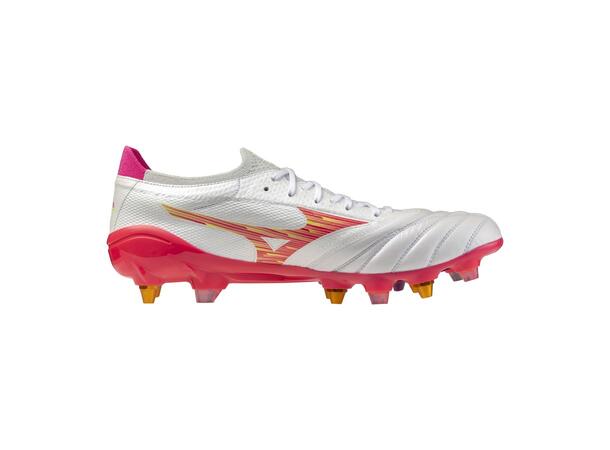 Morelia Neo IV ß Elite MIX Hvit/Rosa 11 Fotbollssko för naturgräs 