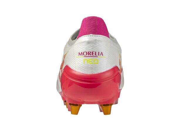 Morelia Neo IV ß Elite MIX Hvit/Rosa 11 Fotbollssko för naturgräs 