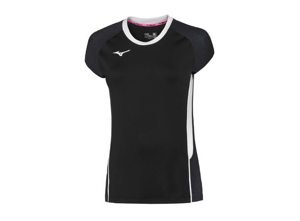 Premium High-Kyu Tee W Sort/Hvit L Volleybolltröja, dam 
