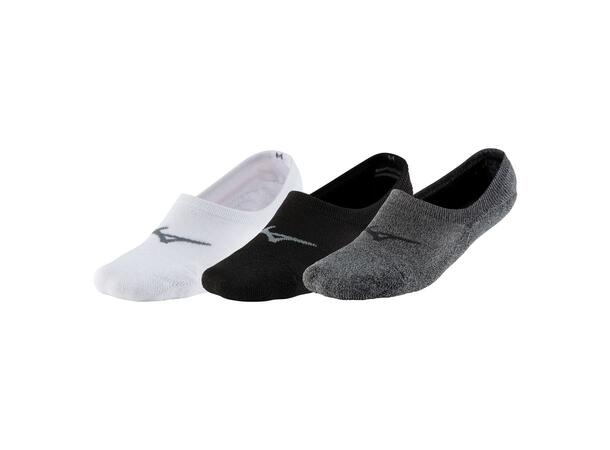Super Short Socks 3P Hvit/Grå/Sort S 3-pck korte treningsstrømper 