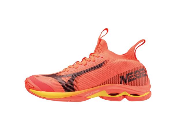 Wave Lightning Neo 2 Neonoransje 8,5 Toppmodell handboll och volleyboll 