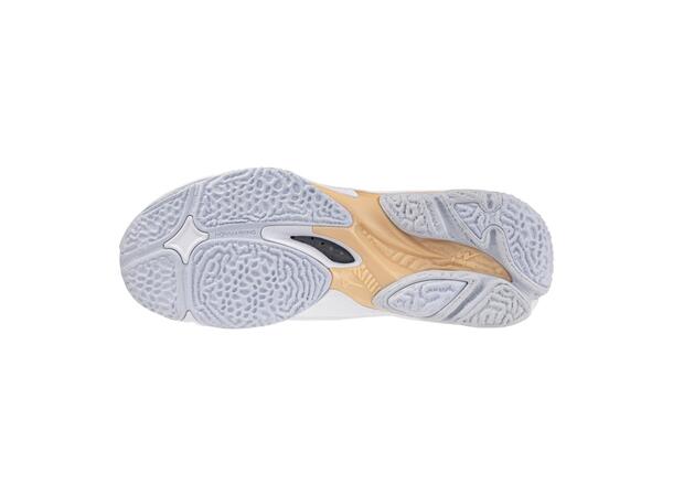 Wave Lightning Z8 W Hvit/Lys blå 5 Lätt och stabil inomhussko 