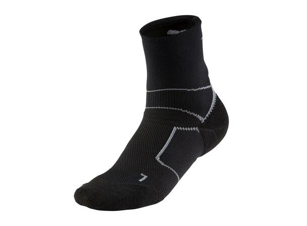 ER Trail Sock Svart/Grå M Löparstrumpor för terräng 