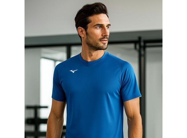 Men Core SS Tee Blå L Teknisk T-shirt för träning 