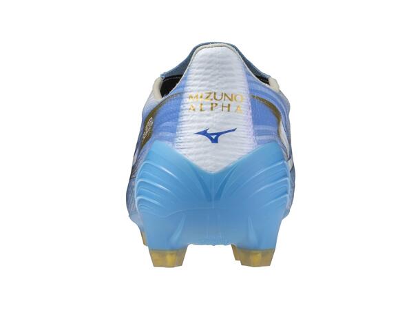 Mizuno Alpha III Elite Blå/Hvit 8,5 Fotballsko til naturgress 