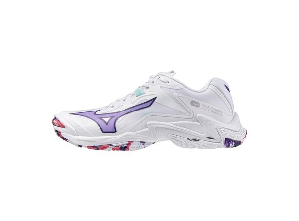 Wave Lightning Z8 W Vit/Lila 5 Lätt och stabil inomhussko 