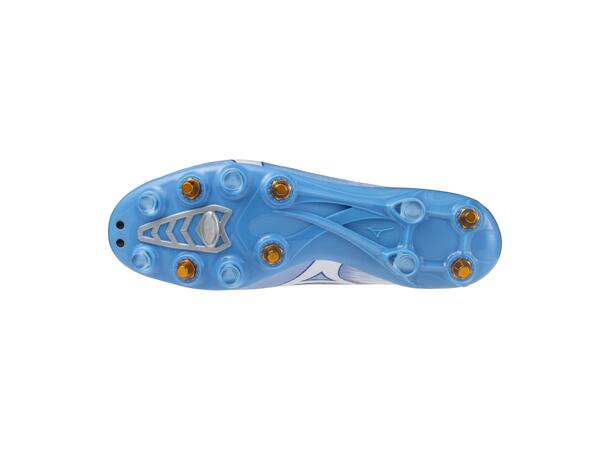 Mizuno Alpha III Elite MIX Blå/Hvit 8 Fotballsko, naturgress 