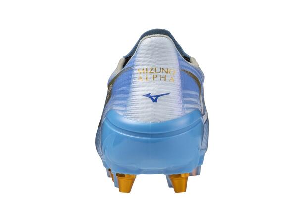 Mizuno Alpha III Elite MIX Blå/Hvit 8 Fotballsko, naturgress 