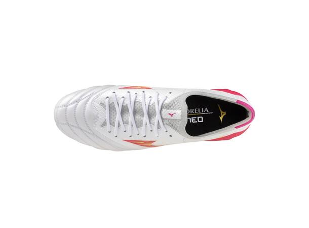 Morelia Neo IV ß Elite Hvit/Rosa 9,5 Toppmodell för gräs 