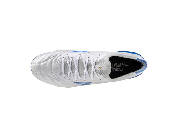Morelia Neo IV ß Elite MIX  Vit/Blå 5 Fotbollsskor för naturgräs 