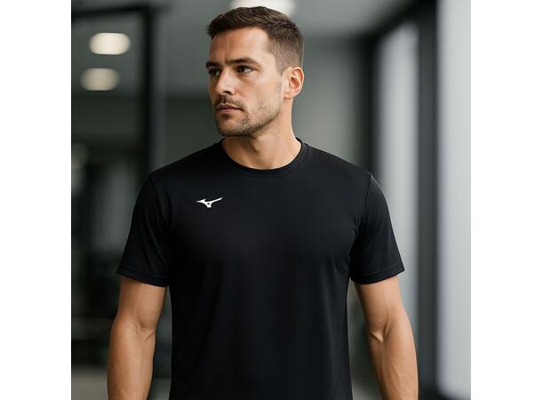 Men Core SS Tee Sort L Teknisk T-shirt för träning 