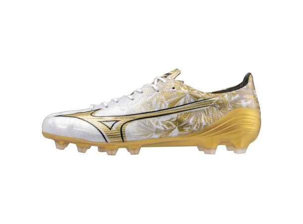 Mizuno a Elite Hvit/Gull 10 Maximal fart på gräs och konstgräs 