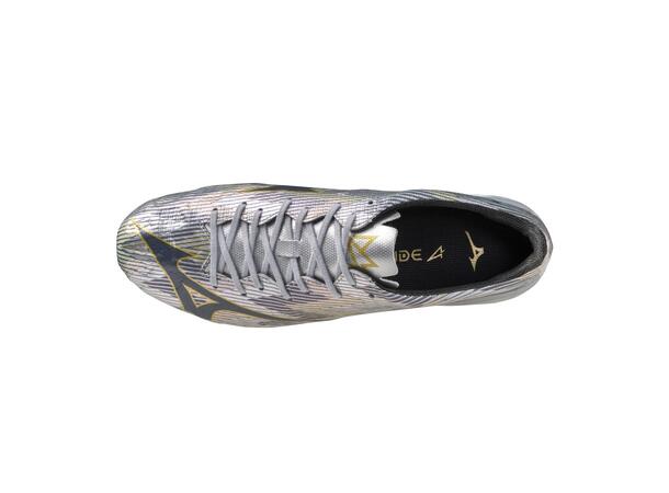 Mizuno a II Pro Sølv/Gull 9,5 Fotbollsskor för naturgräs 