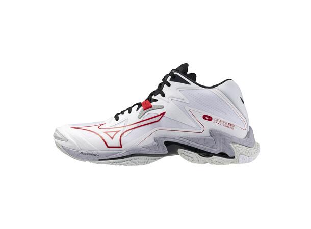 Wave Lightning Z8 MID Hvit/Rød 14 Mid-cut til herre 