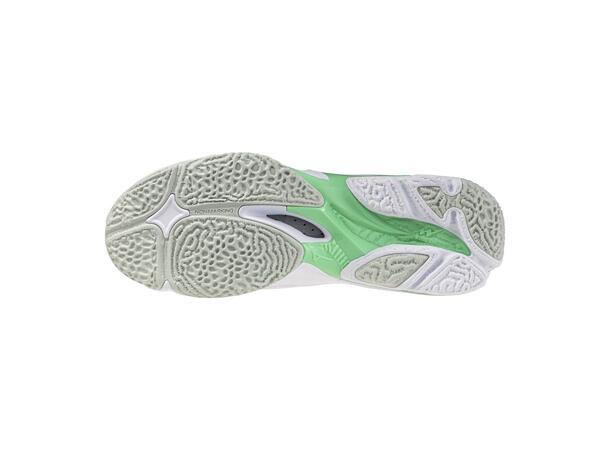 Wave Lightning Z8 Vit/Turkos 10 Lätt och stabil inomhussko 