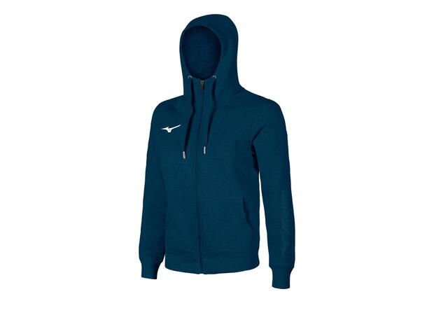 Mizuno Sweat FZ Hoodie Marine L Hettegenser med glidelås 