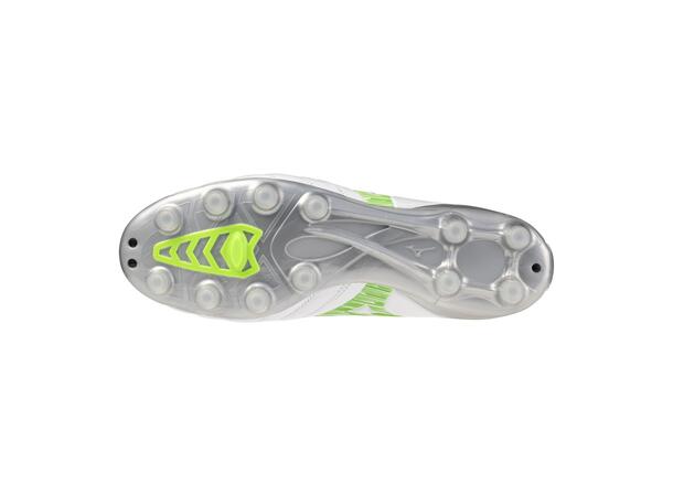 Morelia Neo IV Pro Vit/Grön 8 Fotbollsskor för naturgräs 