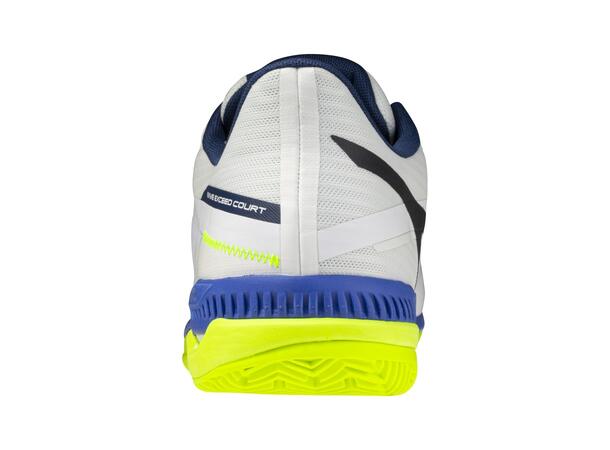 Wave Exceed Court CC Hvit/Blå 8 Sko för tennis och padel, unisex 