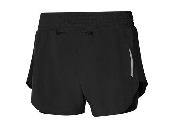 2in1 4.5 Short W Svart L Löparshorts med innertights 