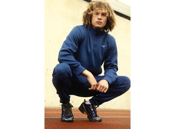 Athletic 1/4 Zip Top Mørk blå L Half-zip genser til herre 