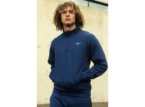 Athletic 1/4 Zip Top Mørk blå L Half-zip genser til herre 