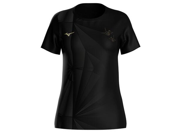 Dryaeroflow Graphic Tee W Sort XL Exklusiv ORIGAMI-design 