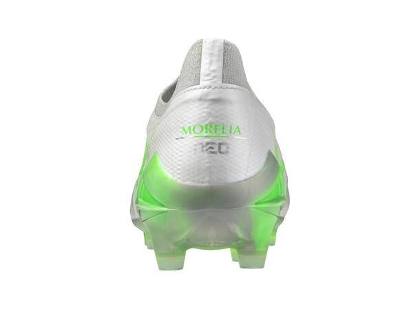 Morelia Neo IV ß Elite Vit/Grön 9,5 Ultralätt fotbollssko för gräs 