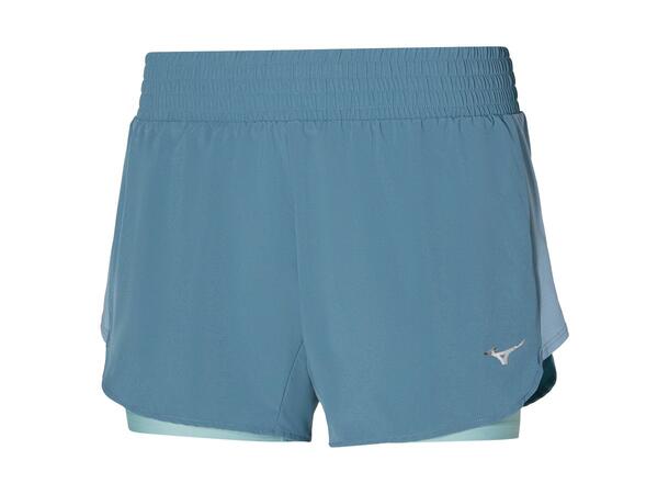 2in1 4.5 Short W Isblå M Löparshorts med innertights 