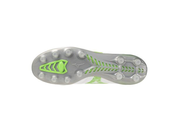 Monarcida Neo III Pro Vit/Grön 7,5 Fotbollsskor för naturgräs 
