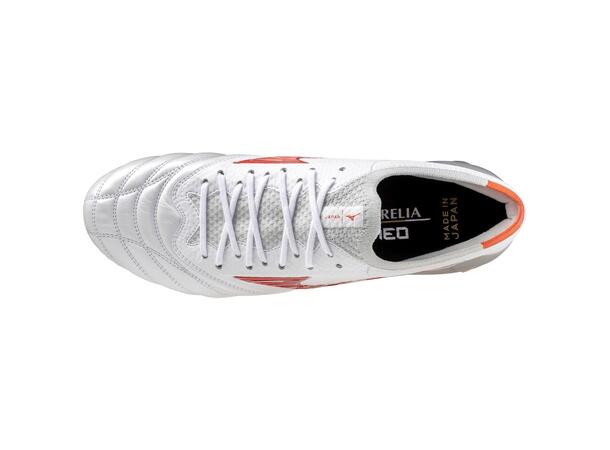 Morelia Neo IV ß JAPAN Hvit/Rød 6,5 Toppmodell i läder för naturgräs 