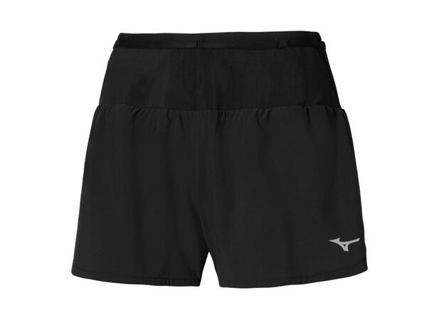 Multi Pocket Short W Sort XS Löparshorts med 360-graders meshfickor 
