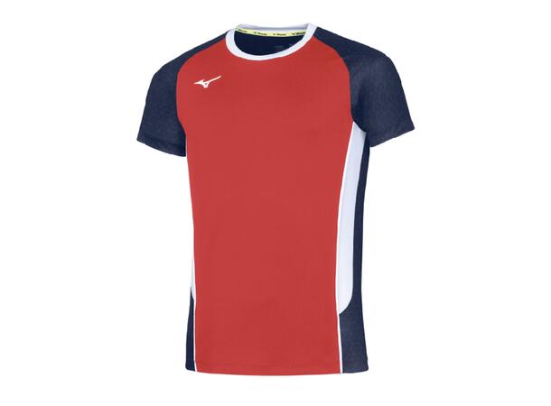 Premium High-Kyu Tee Rød/Hvit XL Volleybolltröja, herr 