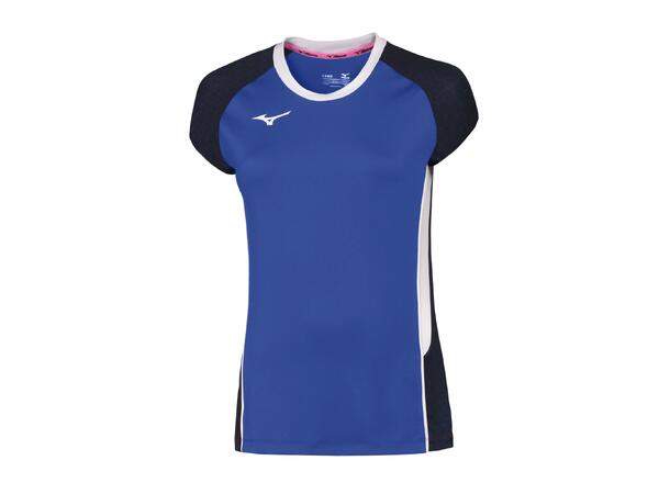 Premium High-Kyu Tee W Blå/Hvit M Volleybolltröja, dam 
