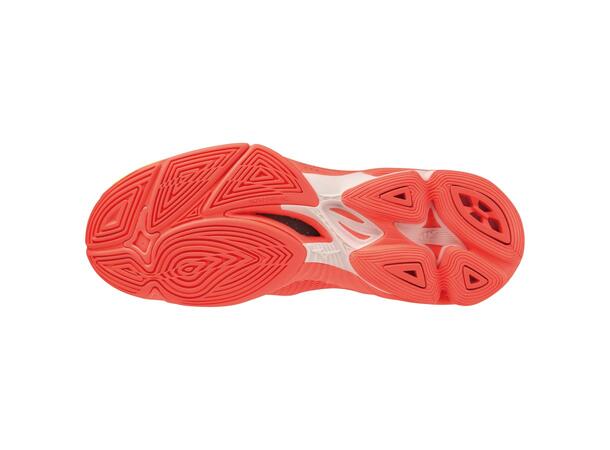 Wave Lightning Z7 Neonoransje 10 Lätt och stabil inomhussko 