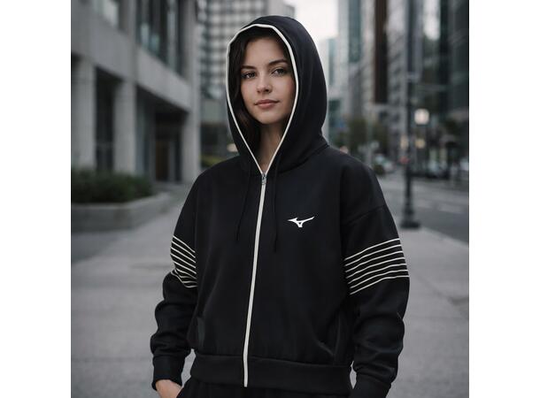 Athletics Sweat Jacket W Sort M Bekväm fritidsjacka 