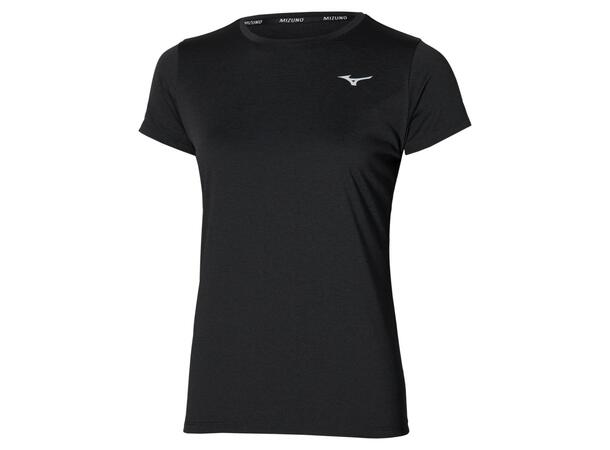 Core Impulse Short Sleeve Tee WSort M Myk, teknisk T-skjorte til dame 