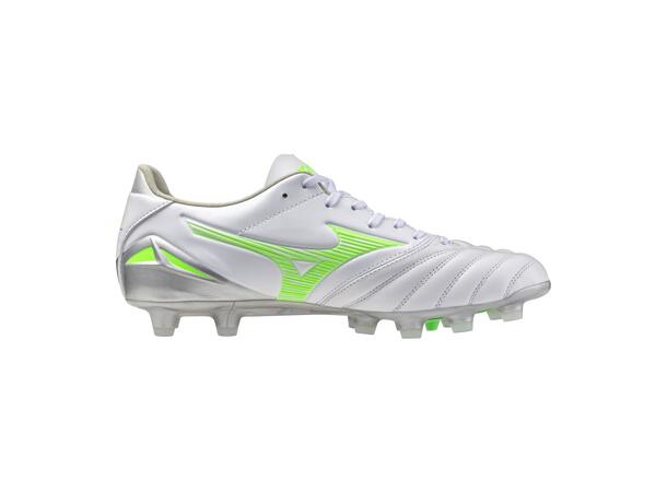 Morelia Neo IV Pro Vit/Grön 9,5 Fotbollsskor för naturgräs 