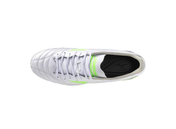 Morelia Neo IV Pro Vit/Grön 9,5 Fotbollsskor för naturgräs 