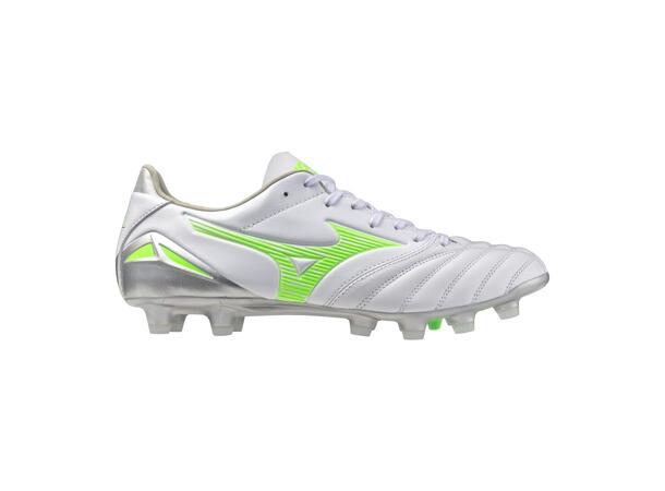 Morelia Neo IV Pro Vit/Grön 9,5 Fotbollsskor för naturgräs 