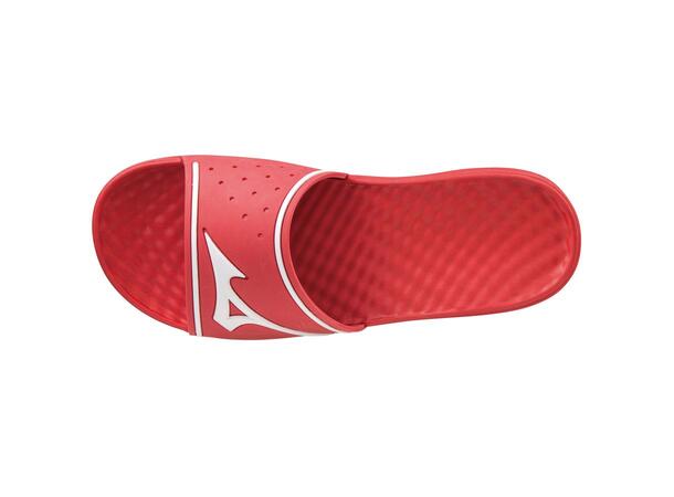 Relax Slide 2 Rød/Hvit M Sömlösa slippers för komfort 