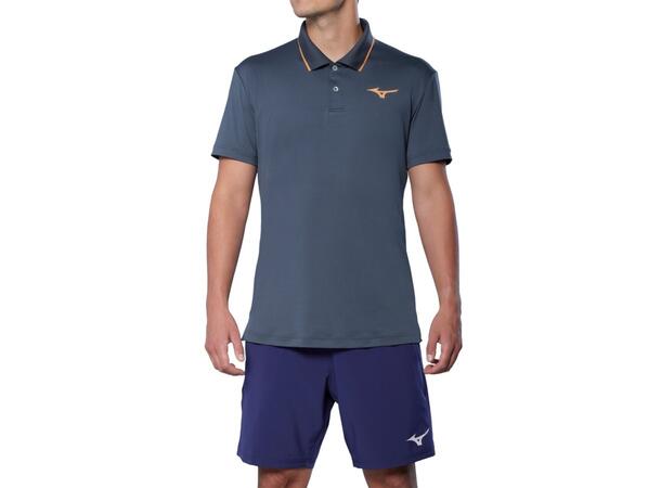 Tennis Short Sleeve Polo Mørk blå L 